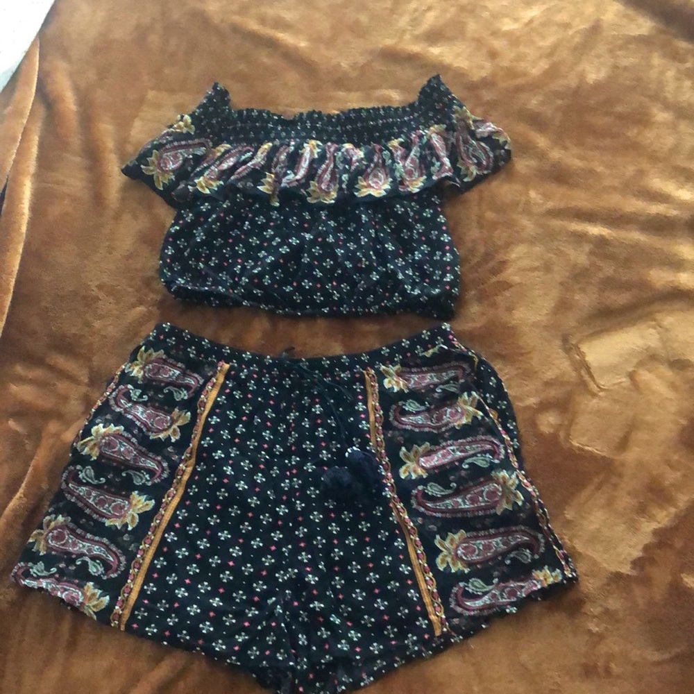 Two piece summer shorts set